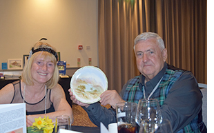 Steve I'Anson - winner of raffle plate